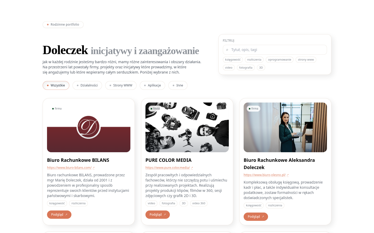 Katalog inicjatyw i zaangażowania na stronie Doleczek.pl
